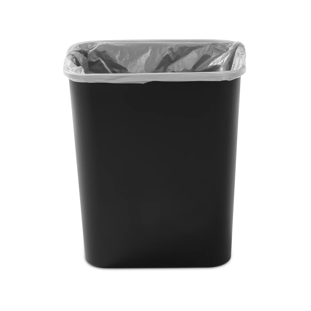 Sterilite 1066 7.8 Gallon / 30 Liter SwingTop Wastebasket – White / Black - Image 16