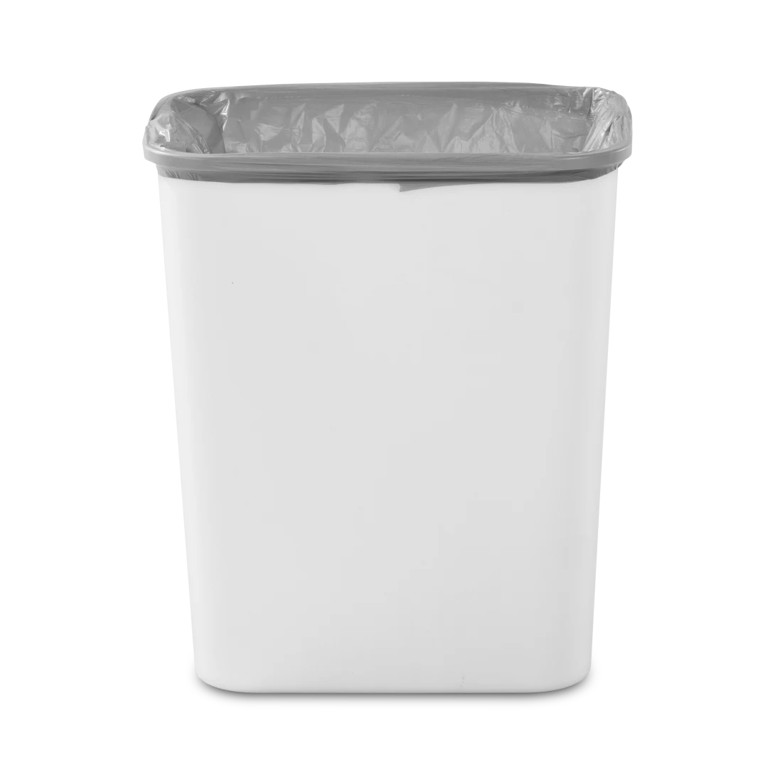 Sterilite 1066 7.8 Gallon / 30 Liter SwingTop Wastebasket – White / Black - Image 8