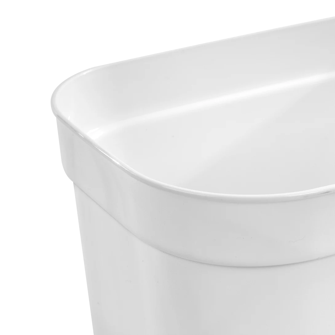 Sterilite 1041 2.5 Gallon / 9.5 Liter Vanity Wastebasket – White - Image 5