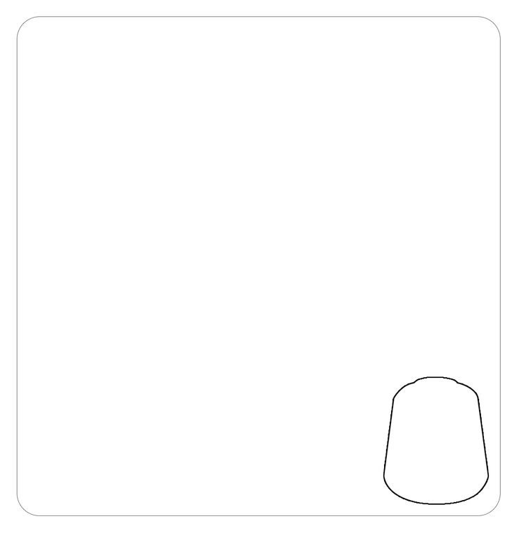 Citadel Base Corax White 12ml acrylic paint pot for Warhammer miniatures