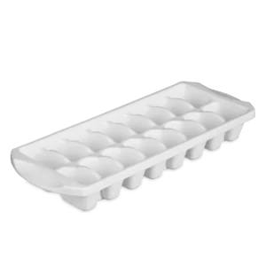 Sterilite 7240 white plastic 16-cube stacking ice cube tray for freezer organization
