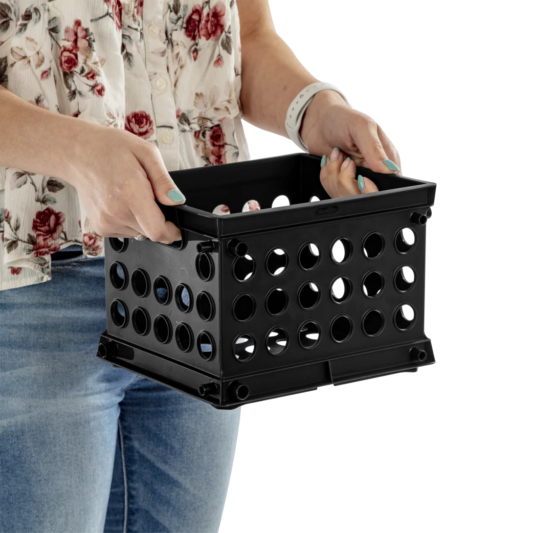 Sterilite 1695 Mini Crate β Compact Stackable Plastic Storage Bin - Image 11