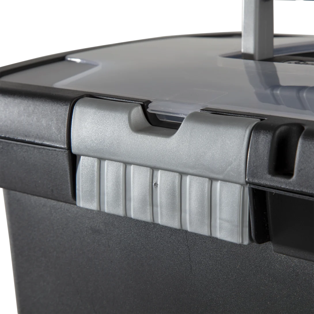 Sterilite 1871 Portable File Box – Plastic Document Tote with Lid Organizer & Titanium Latch - Image 12