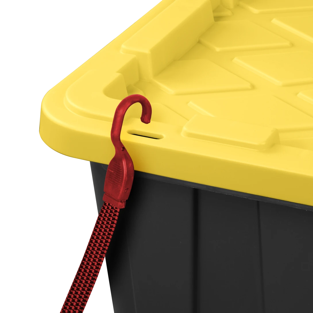 Sterilite 5067 38 Gallon Industrial Tote – Extra-Large Heavy-Duty Storage Bin with Yellow Lily Lid & Black Base - Image 13