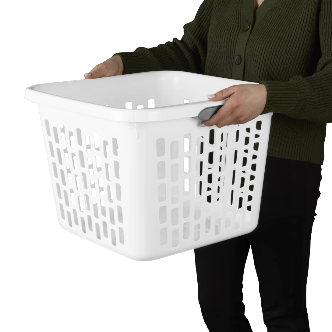Sterilite 1204 1.5 Bushel / 53 Liter Ultra Laundry Basket – Mindful Mint / White - Image 13