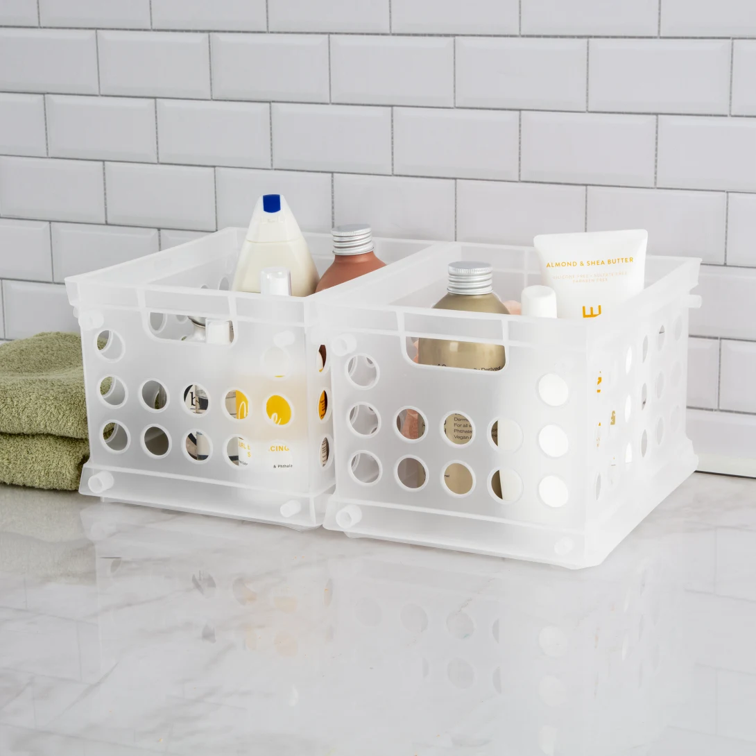 Sterilite 1695 Mini Crate β Compact Stackable Plastic Storage Bin - Image 16