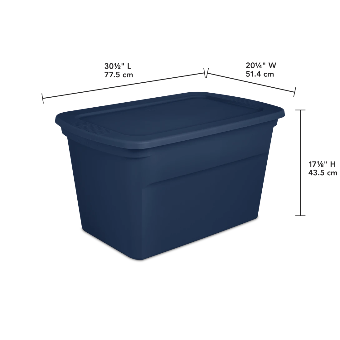 Sterilite 1736 30 Gallon Tote β 114 Liter Heavy-Duty Stackable Storage Box - Image 2