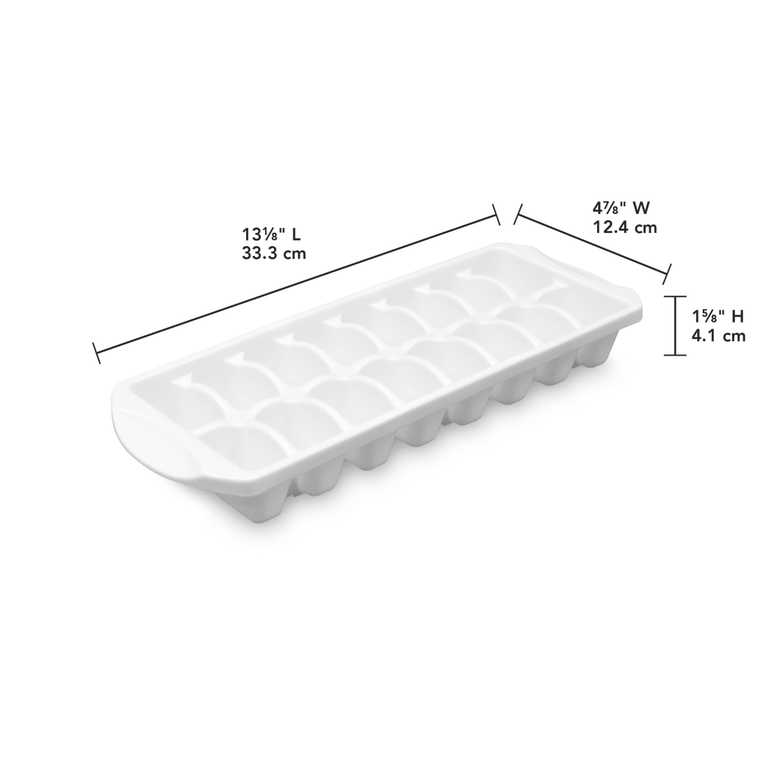Sterilite 7240 Stacking Ice Cube Tray – Stackable Plastic Ice Mold Tray in White - Image 2