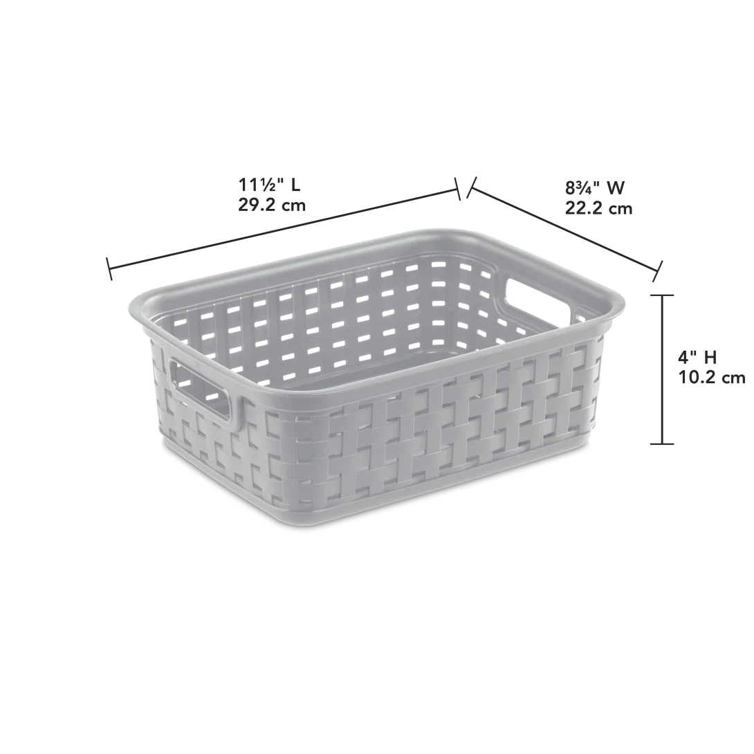 Sterilite 1270 Small Weave Basket – Cement - Image 2