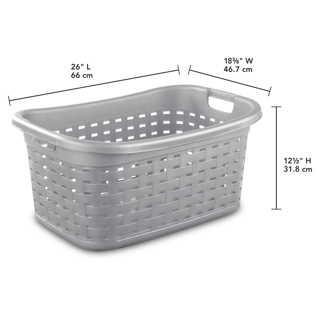 Sterilite 1275 Weave Laundry Basket – Cement - Image 2