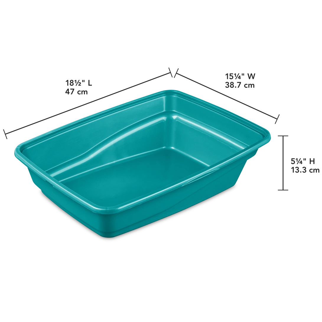 Sterilite 1303 Large Cat Litter Pan β Sea Going - Image 2