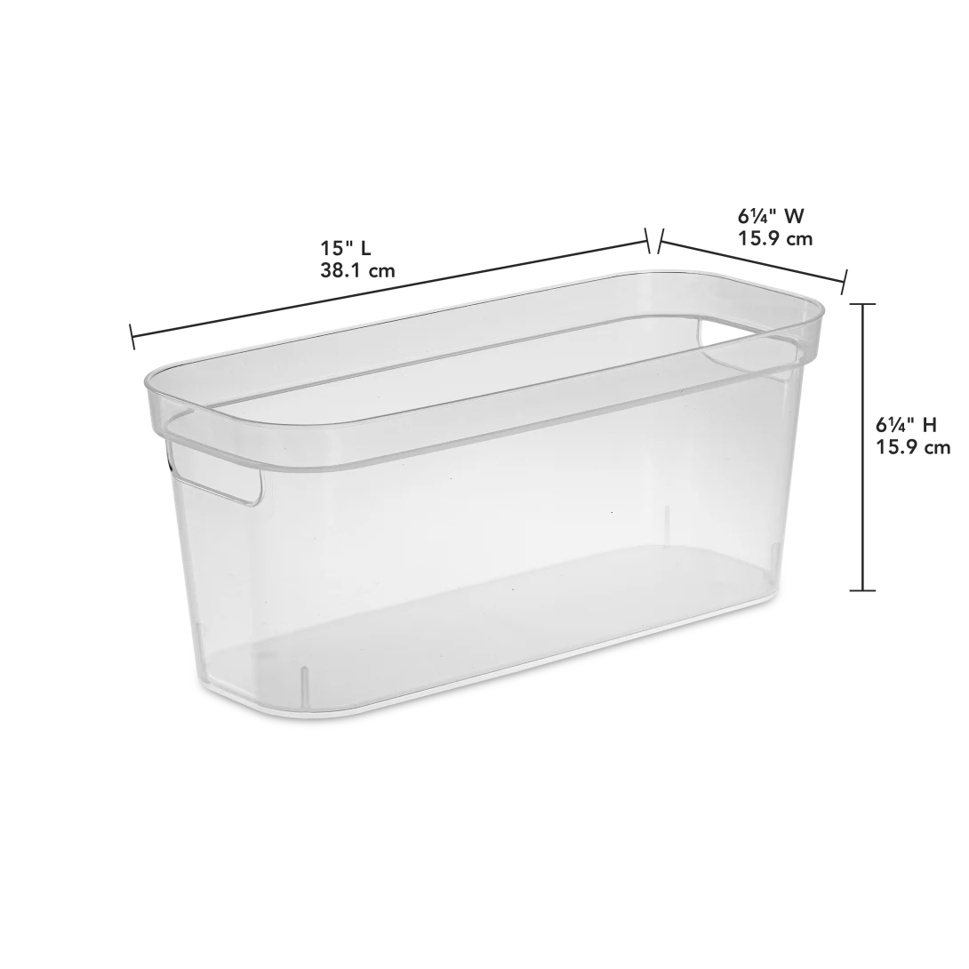 Sterilite 1328 Narrow Storage Bin – Clear - Image 2