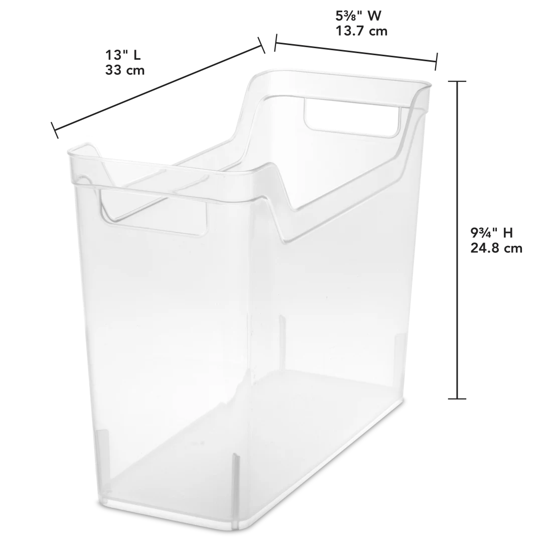 Sterilite 1361 Narrow Shelf Bin β Clear - Image 2
