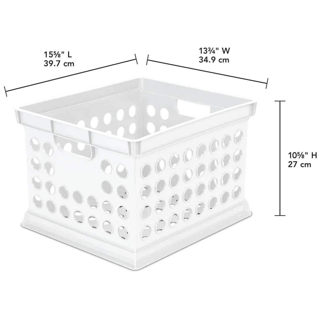 Sterilite 1694 Heavy-Duty Storage Crate – Stackable Plastic Utility Bin - Image 2