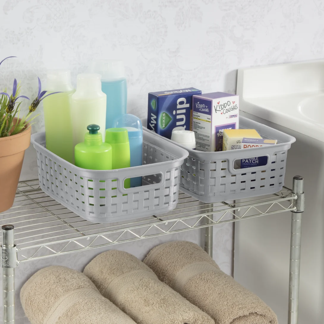 Sterilite 1270 Small Weave Basket – Cement - Image 3