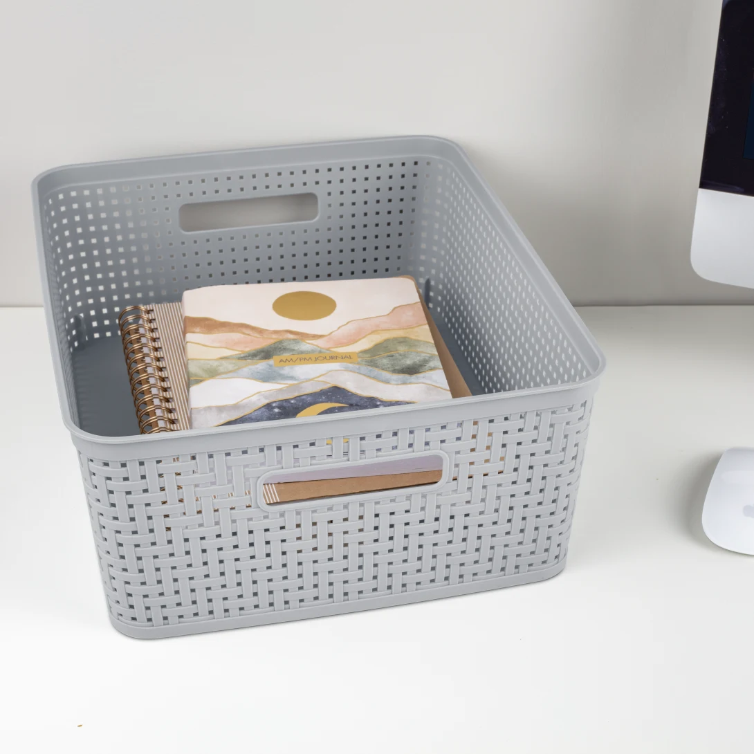 Sterilite 1292 Short Basket – Cement - Image 3