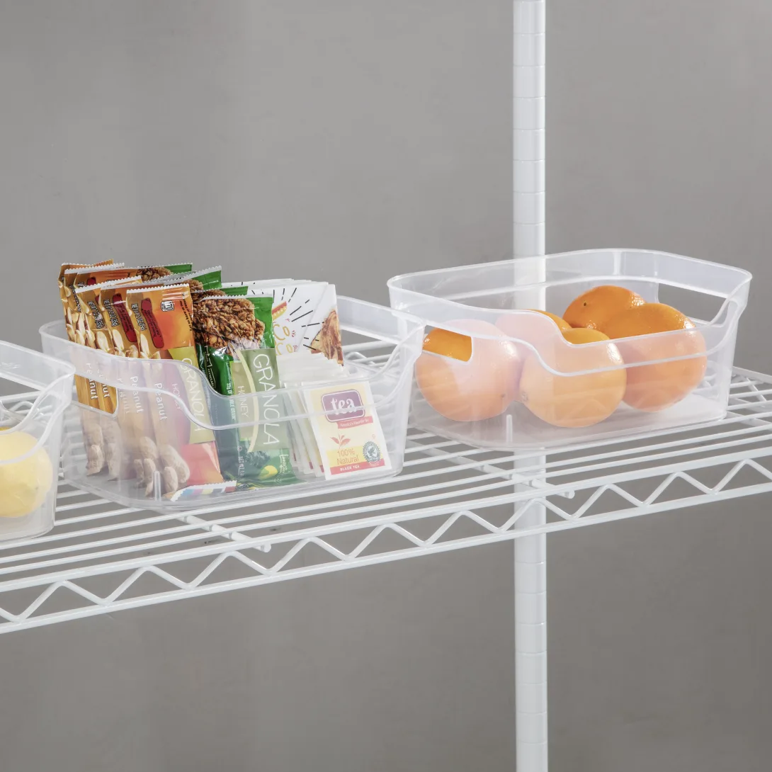 Sterilite 1333 Set of 2 Small Open Bins β Clear - Image 3