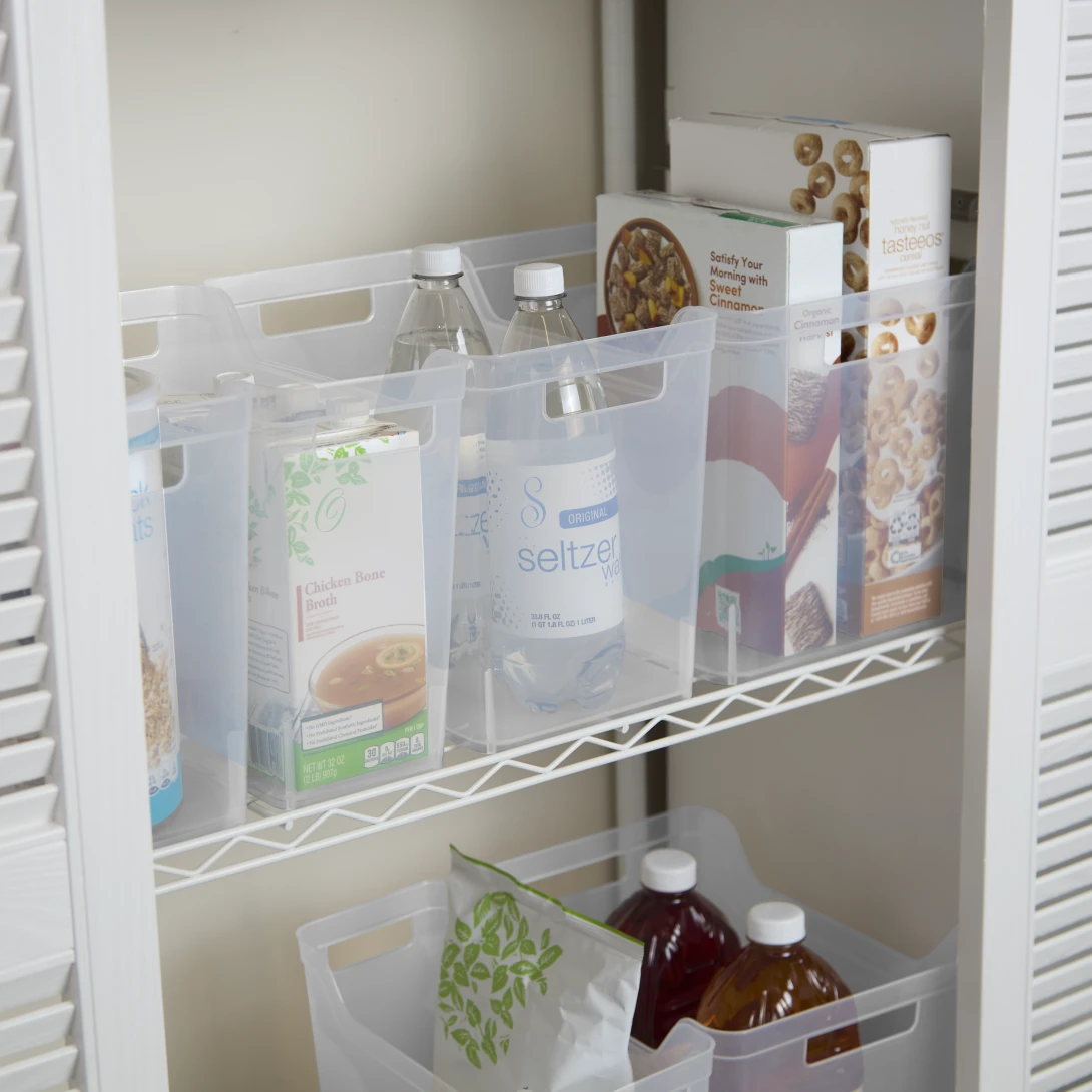 Sterilite 1361 Narrow Shelf Bin β Clear - Image 3