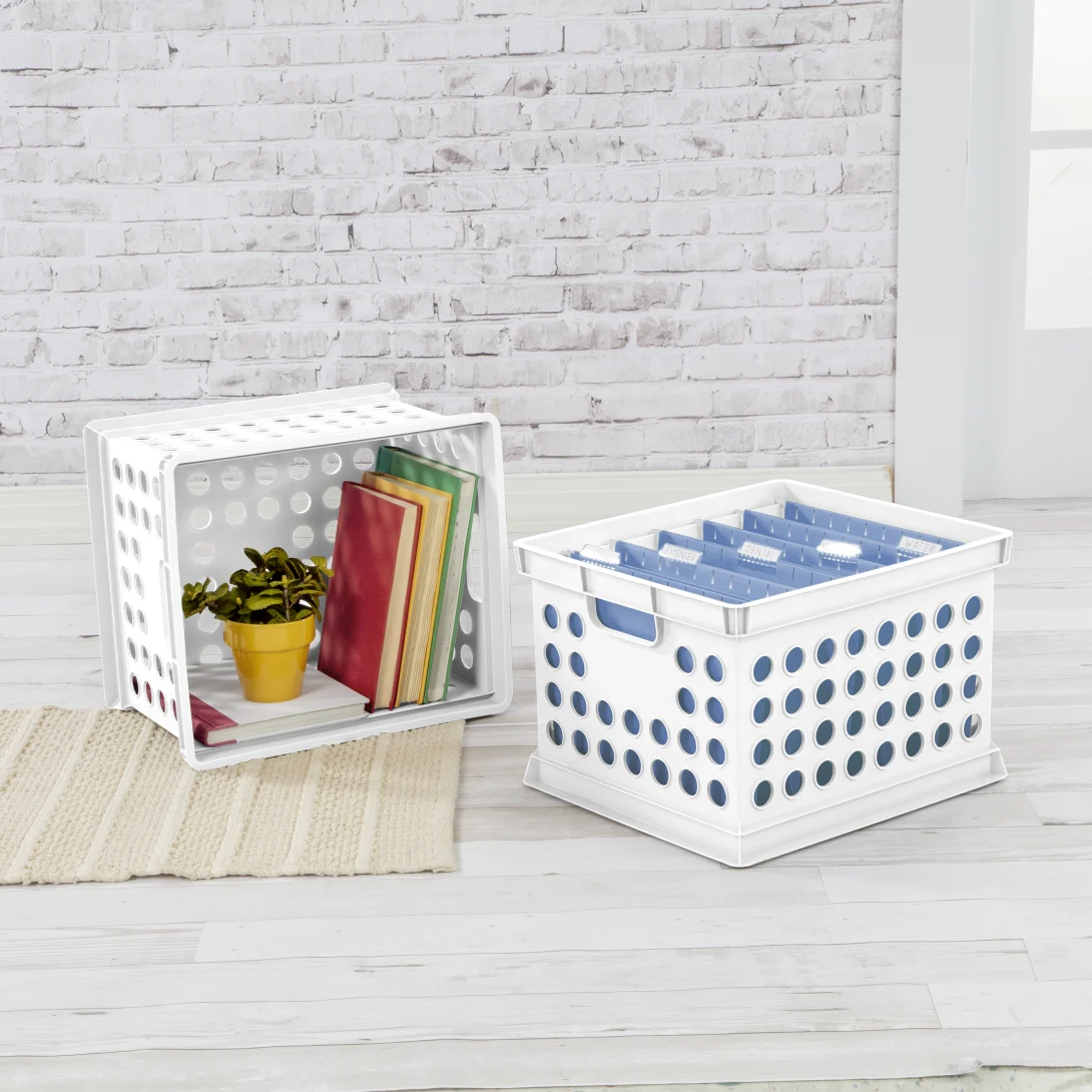 Sterilite 1694 Heavy-Duty Storage Crate – Stackable Plastic Utility Bin - Image 3