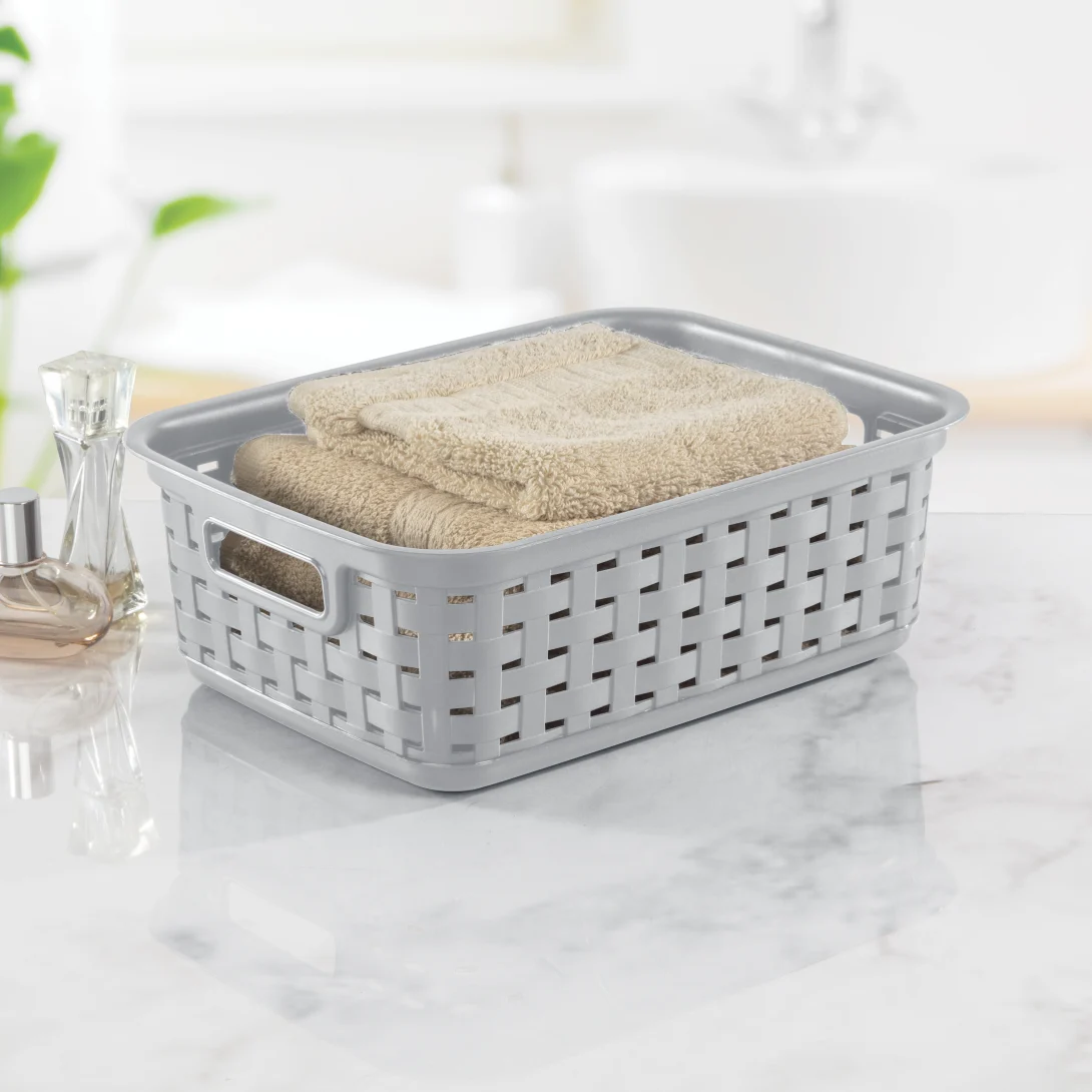 Sterilite 1270 Small Weave Basket – Cement - Image 4