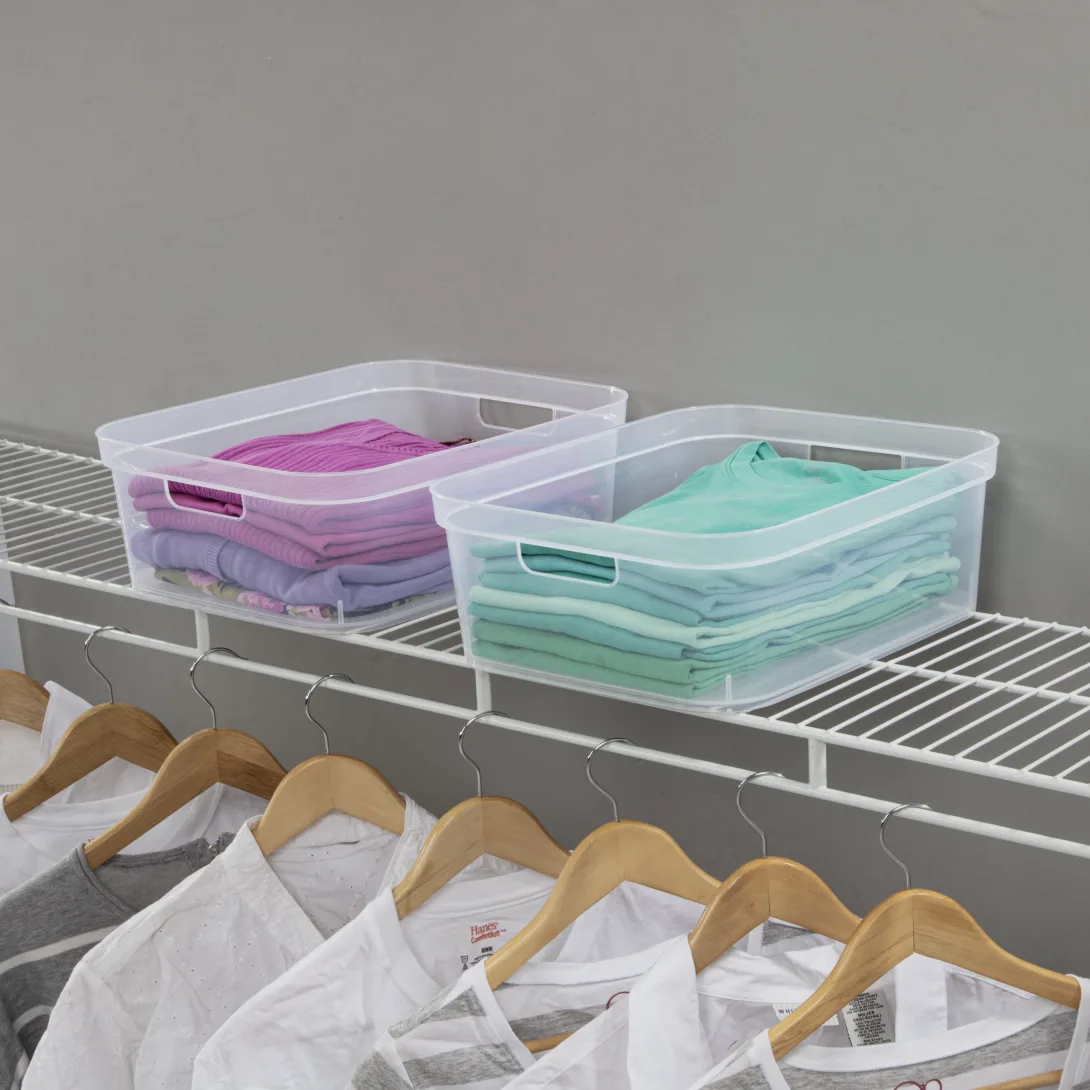 Sterilite 1324 Short Storage Bin – Clear - Image 4
