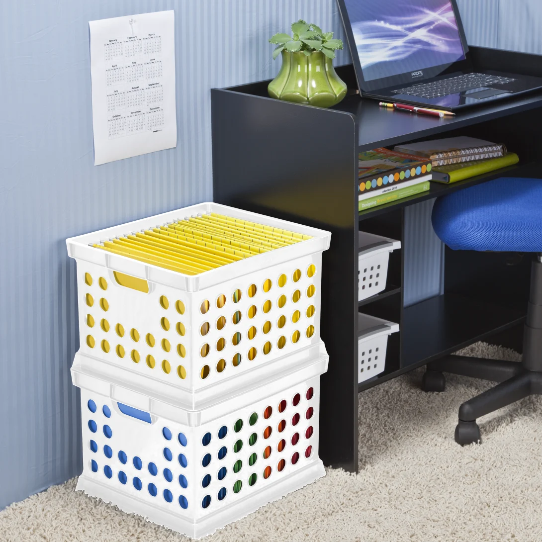 Sterilite 1694 Heavy-Duty Storage Crate – Stackable Plastic Utility Bin - Image 4