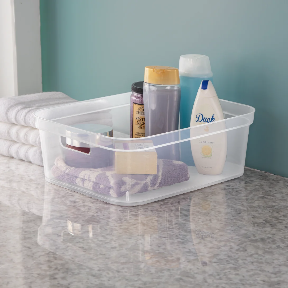 Sterilite 1324 Short Storage Bin – Clear - Image 5