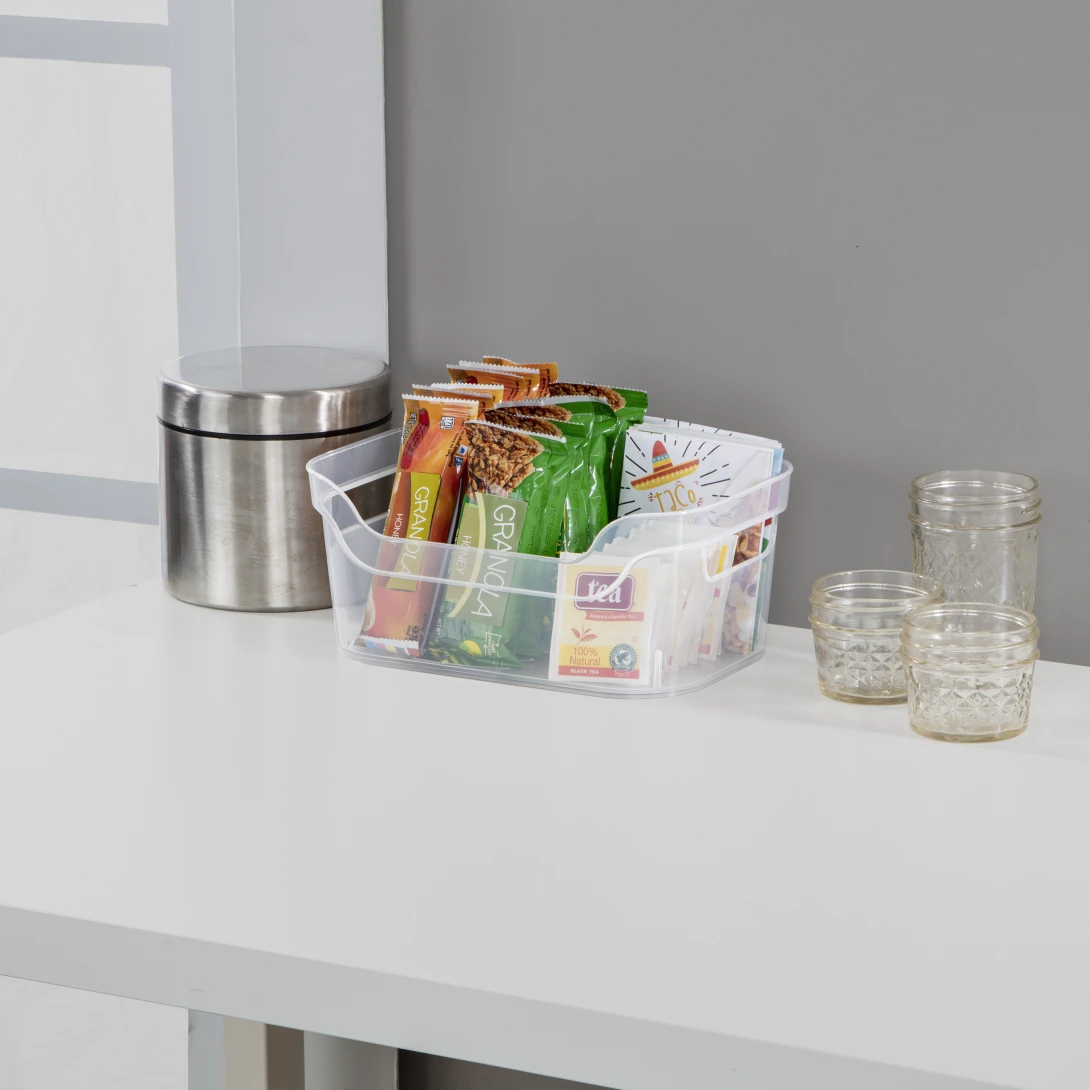 Sterilite 1333 Set of 2 Small Open Bins β Clear - Image 5