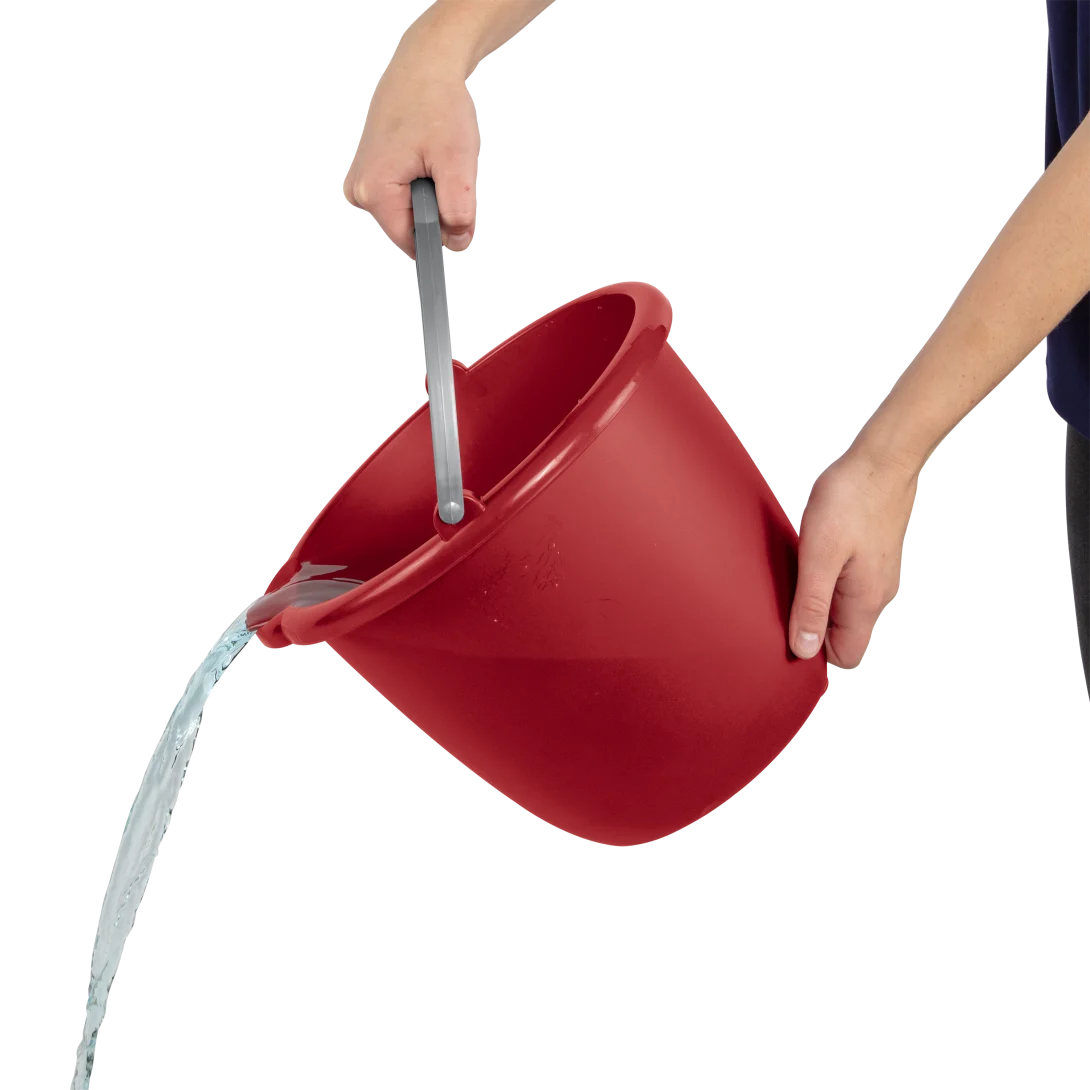 Sterilite 1120 10 Quart / 9.5 Liter Spout Pail β Classic Red with Titanium Handle - Image 5