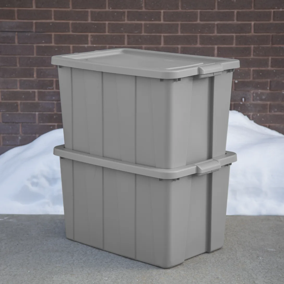 Sterilite 1679 30 Gallon Tuff1 Tote β Cement Lid & Base 114 Liter Utility Storage Box - Image 5