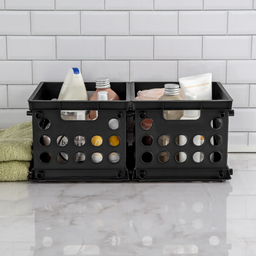 Sterilite 1695 Mini Crate β Compact Stackable Plastic Storage Bin - Image 5