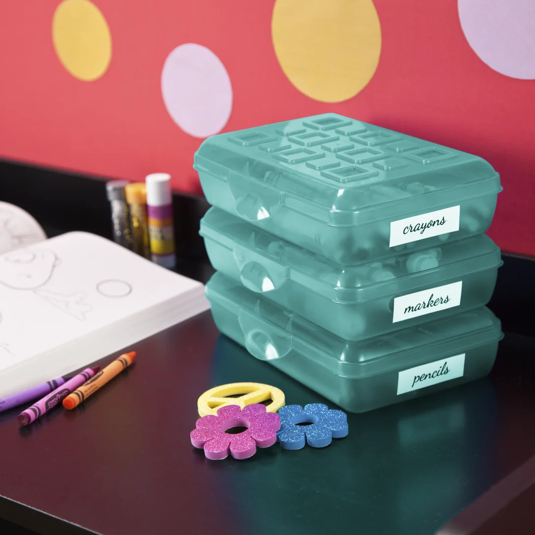Sterilite 1722 Small Pencil Box – Molokai Blue Tint Translucent Plastic Supply Case - Image 5