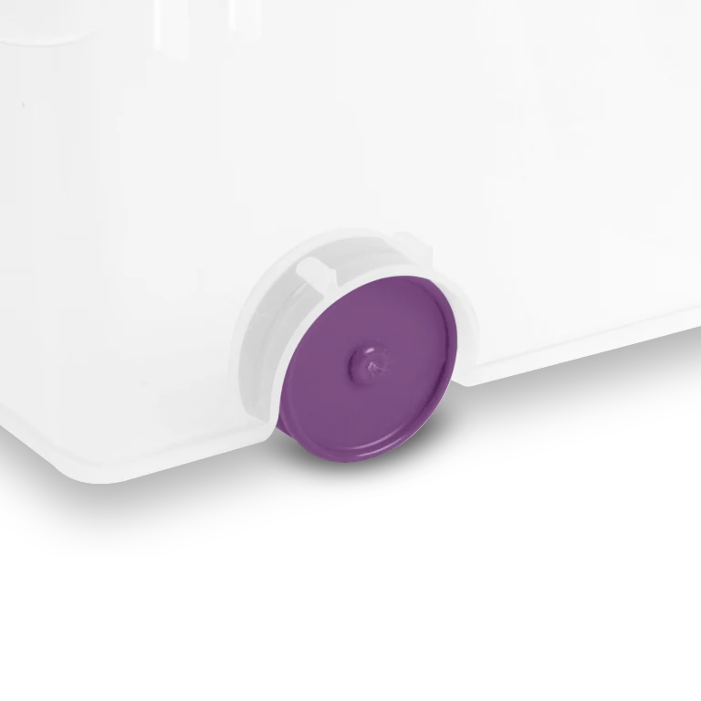 Sterilite 1761 60 Quart ClearView Latch Wheeled Underbed Box – Clear Storage Bin with Sweet Plum Latches - Image 6