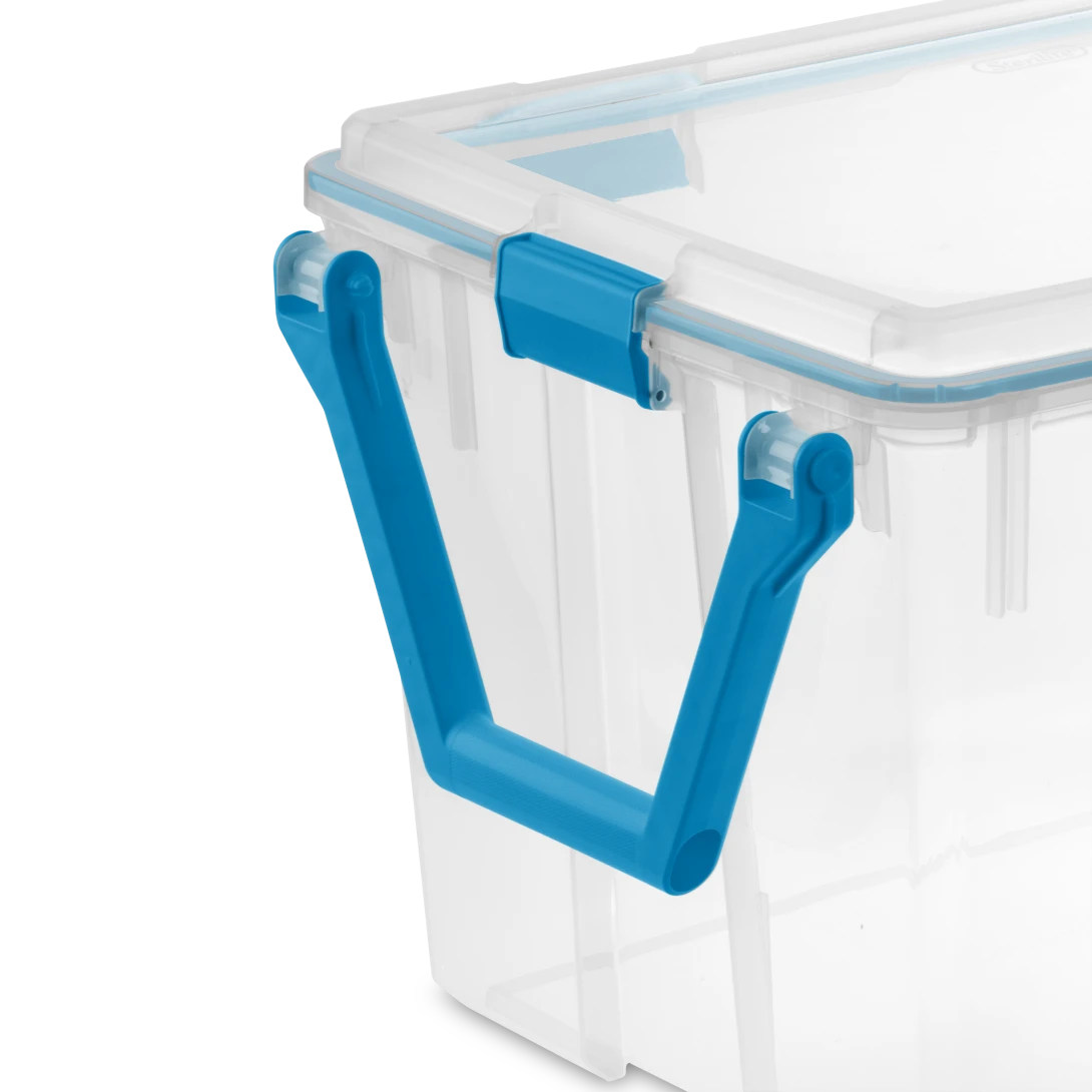 Sterilite 1943 120 Quart Wheeled Gasket Box β Extra Large Airtight & Watertight Clear Mobile Storage Bin - Image 6