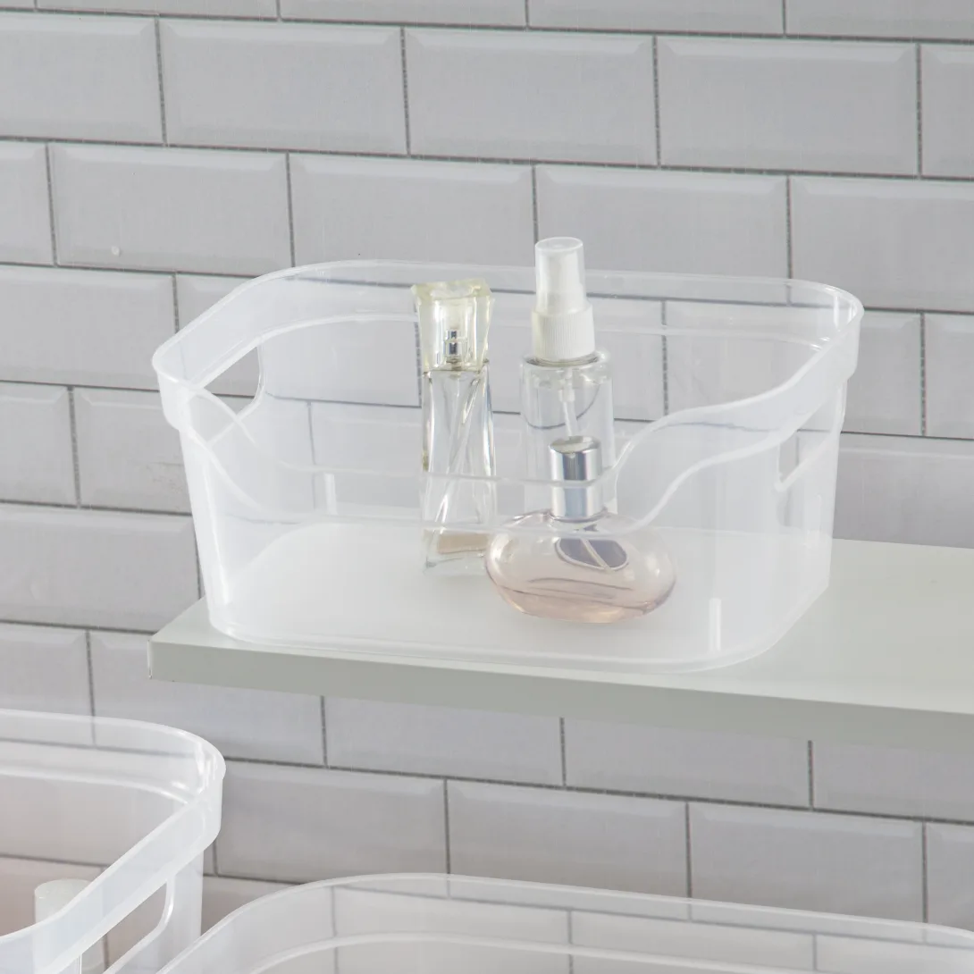 Sterilite 1333 Set of 2 Small Open Bins β Clear - Image 6