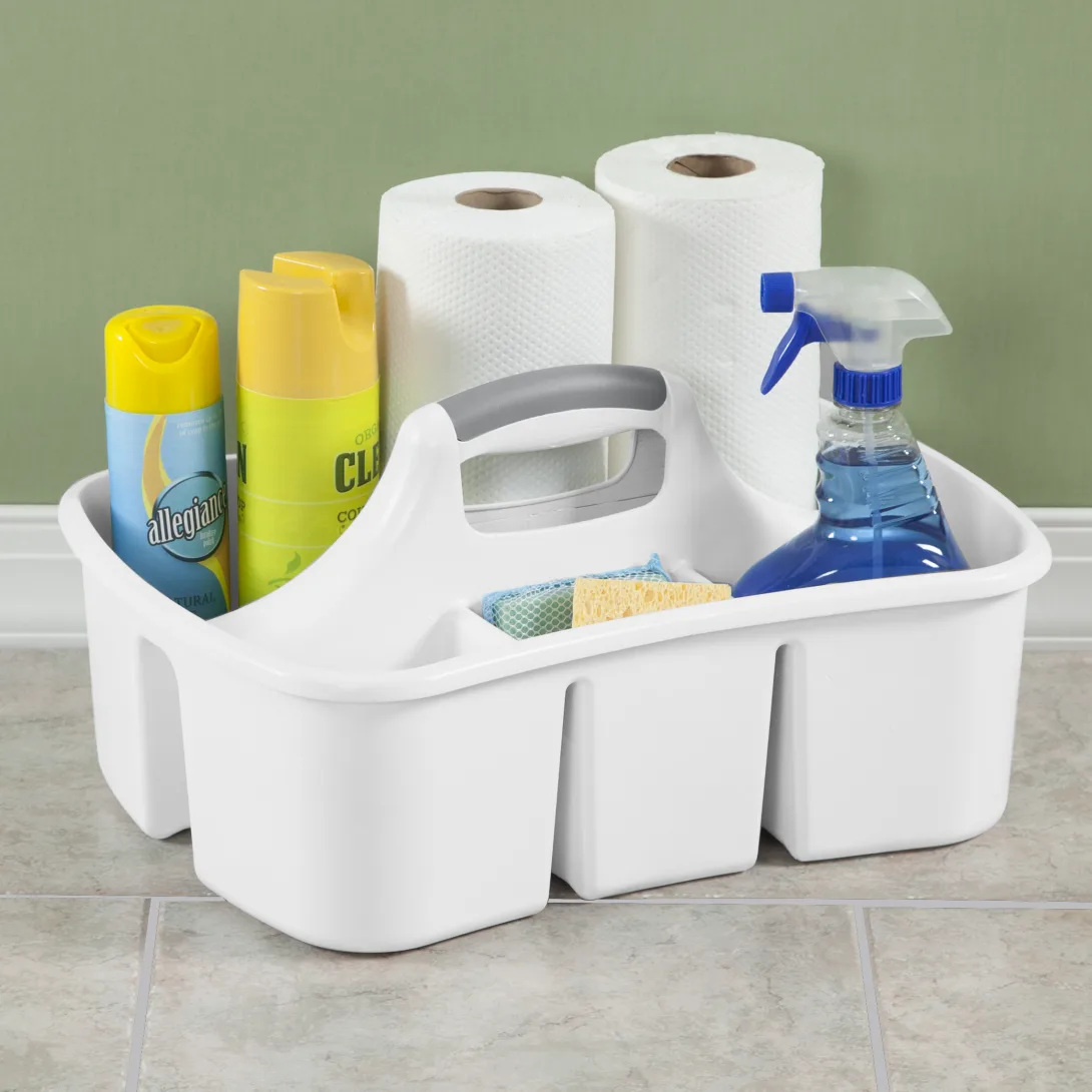 Sterilite 1588 Divided Ultra Caddy – White Caddy with Titanium Insert - Image 6