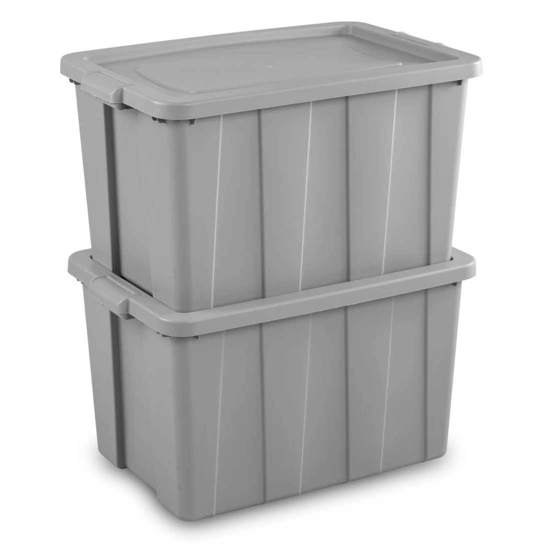 Sterilite 1679 30 Gallon Tuff1 Tote β Cement Lid & Base 114 Liter Utility Storage Box - Image 6
