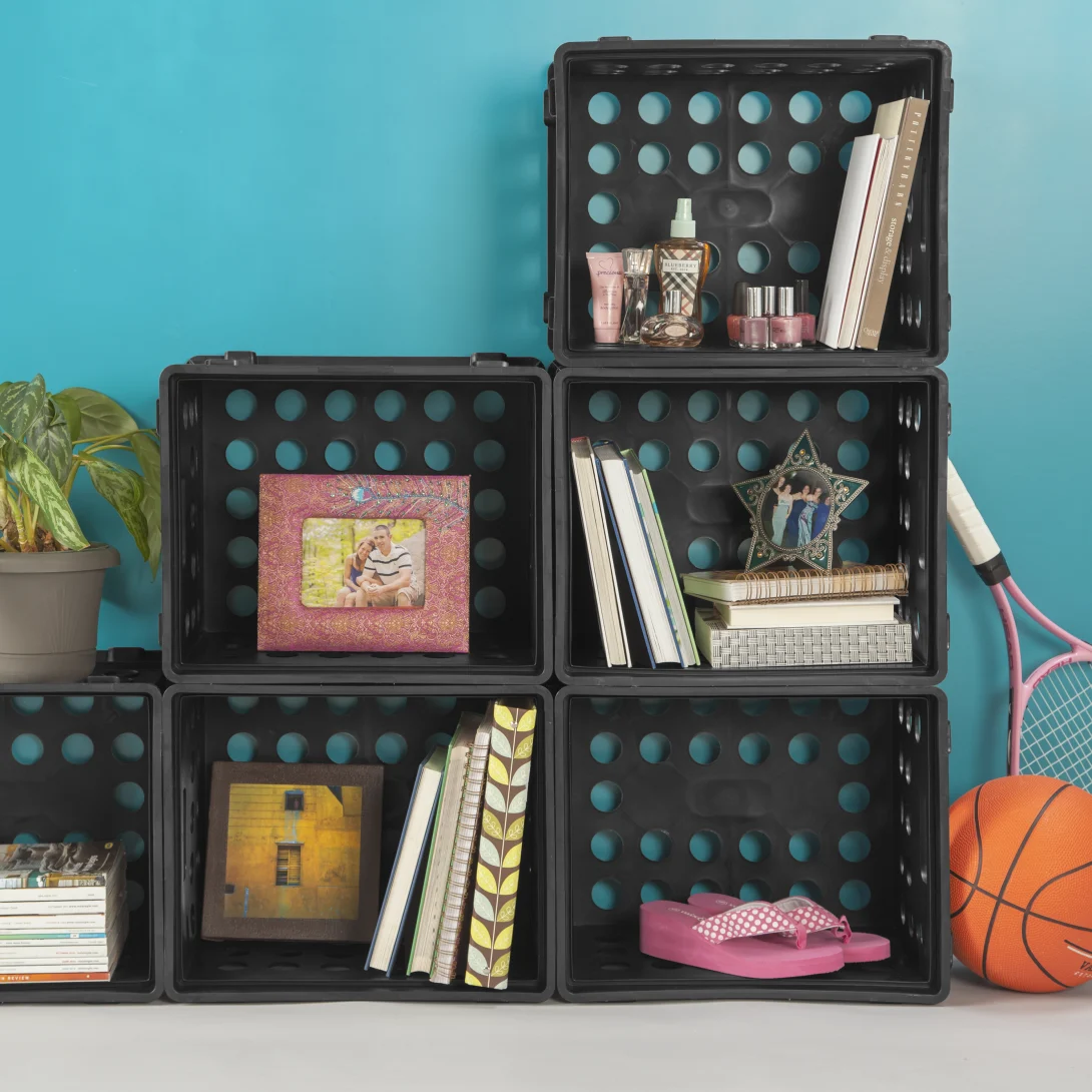 Sterilite 1693 Heavy-Duty File Crate – Classic Black Plastic Document & Storage Crate - Image 6