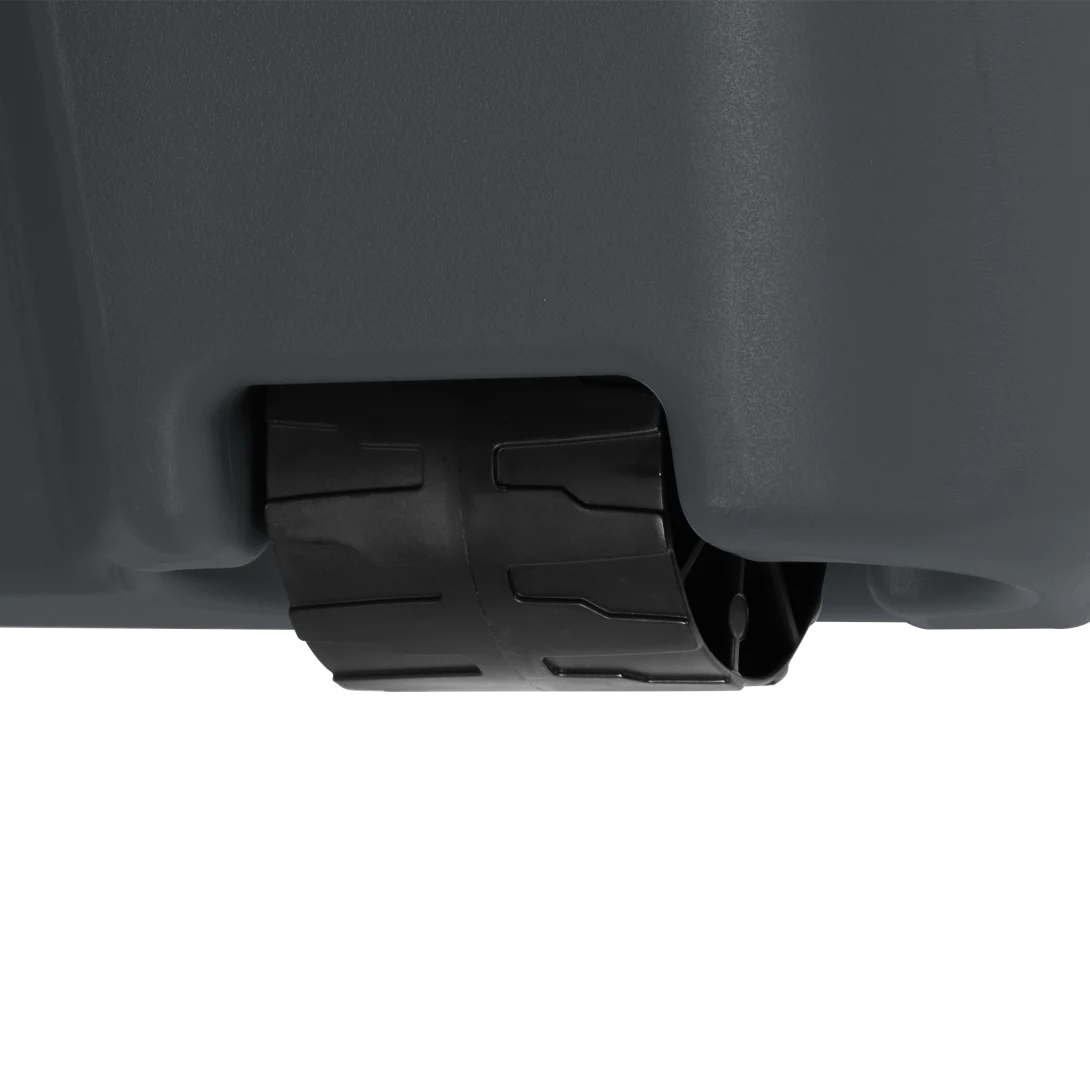Sterilite 2222 45 Gallon Wheeled Latch Tote – Heavy-Duty Rolling Flat Gray Plastic Storage Bin with Green River Latches - Image 7