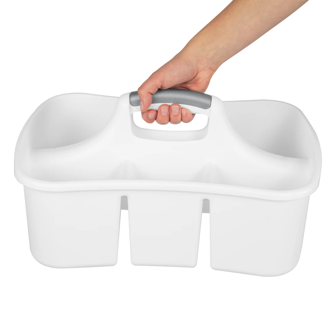 Sterilite 1588 Divided Ultra Caddy – White Caddy with Titanium Insert - Image 7