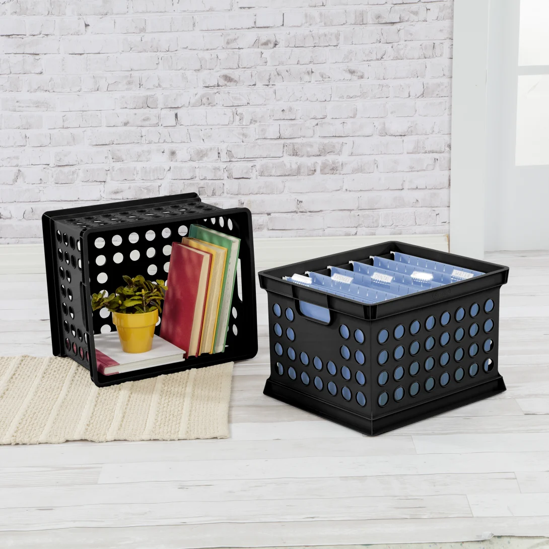 Sterilite 1694 Heavy-Duty Storage Crate – Stackable Plastic Utility Bin - Image 7