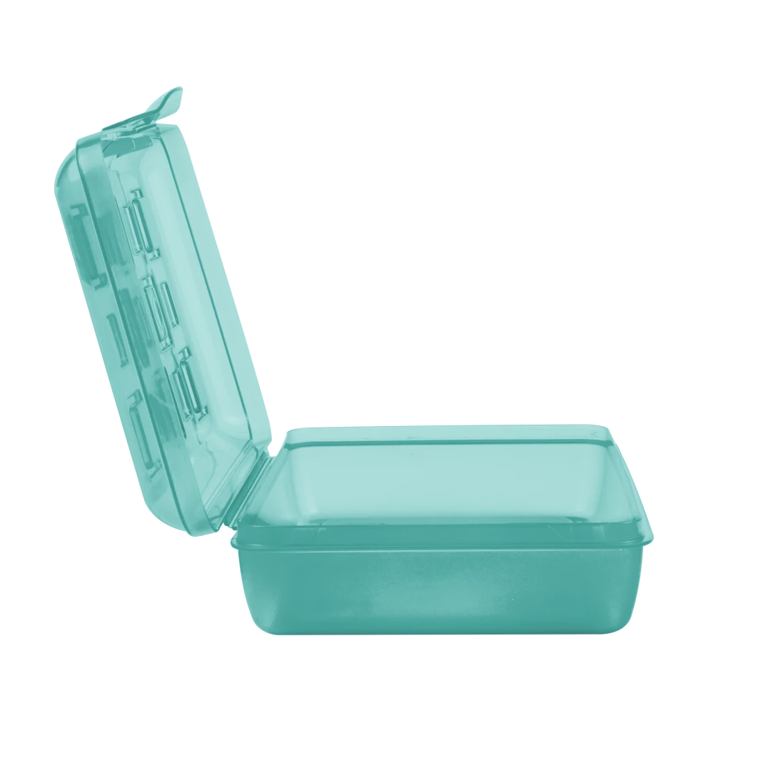 Sterilite 1722 Small Pencil Box – Molokai Blue Tint Translucent Plastic Supply Case - Image 7