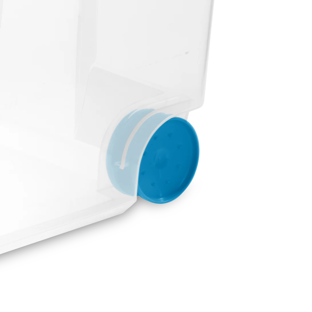 Sterilite 1943 120 Quart Wheeled Gasket Box β Extra Large Airtight & Watertight Clear Mobile Storage Bin - Image 8